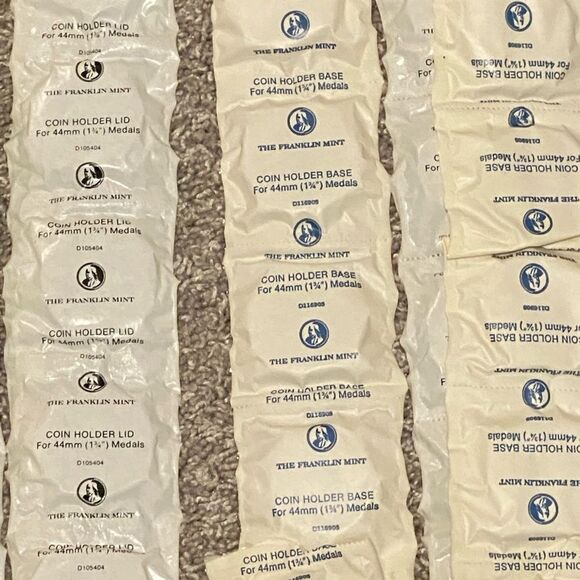 Franklin Mint 36mm & 44mm coin holders base & lid 10 sets of each - Picture 1 of 13